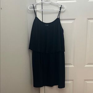 Vince Camuto Black Layered Mini Dress